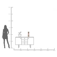 Vase Calabria Rose 41cm