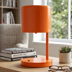 Zoren Turuncu Gövde Turuncu Başlık Masa Lambası