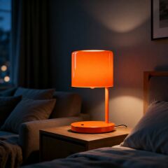 Zoren Turuncu Gövde Turuncu Başlık Masa Lambası