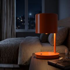 Zoren Turuncu Gövde Turuncu Başlık Masa Lambası