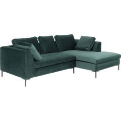 Gianni Small Velvet Dark Green Right Köşe Kanepe