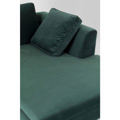 Gianni Small Velvet Dark Green Right Köşe Kanepe