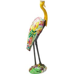 Heron Yellow Dekoratif Obje 70cm