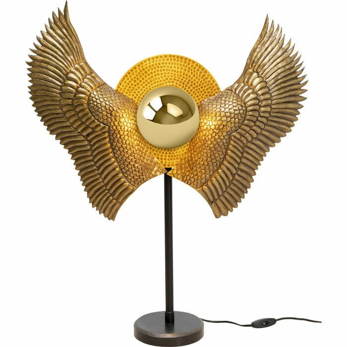 Animal Kuş Kanatları Gold Masa Lambası