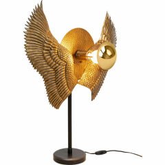 Animal Kuş Kanatları Gold Masa Lambası