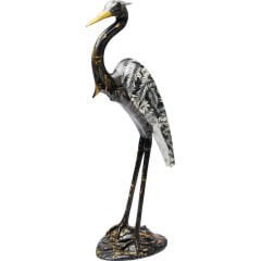 Heron Black Dekoratif Obje 70cm