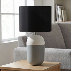 Miero Antasit Gövde Siyah Başlık Dekoratif Abajur