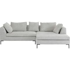 Gianni Cord Grey Right Köşe Kanepe