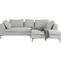 Gianni Cord Grey Right Köşe Kanepe