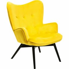 Black Vicky Velvet Yellow Masif Berjer
