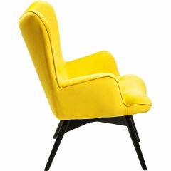 Black Vicky Velvet Yellow Masif Berjer