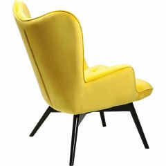 Black Vicky Velvet Yellow Masif Berjer