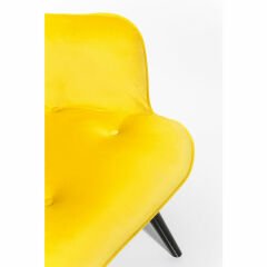 Black Vicky Velvet Yellow Masif Berjer