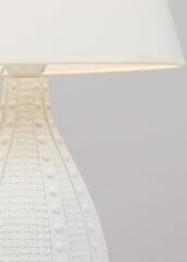 Moi Serisi Polyester Kabartmalı Abajur