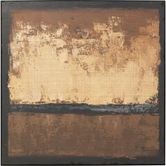 Framed Picture Silence Brown 120x120cm