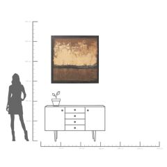 Framed Picture Silence Brown 120x120cm