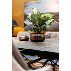 Nora Antrasit Dekoratif Kase 21cm