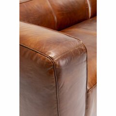Sofa Cubetto Deri Kahverengi Sağ Köşe Kanepe Takımı