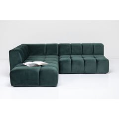 Belami Velvet Dark Green Left Köşe Kanepe