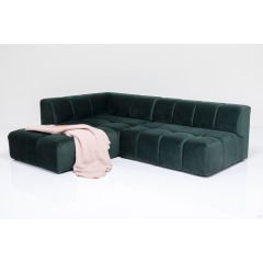 Belami Velvet Dark Green Left Köşe Kanepe