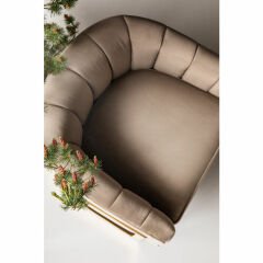Pure Elegance Beige Çelik Berjer