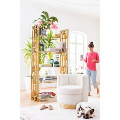 Silhouette Fur Titanyum Kaplı Beyaz Berjer