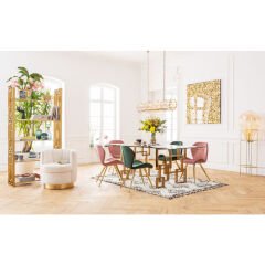 Silhouette Fur Titanyum Kaplı Beyaz Berjer