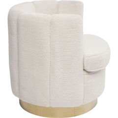 Silhouette Fur Titanyum Kaplı Beyaz Berjer