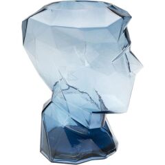 Vase Prisma Face Blue 30cm