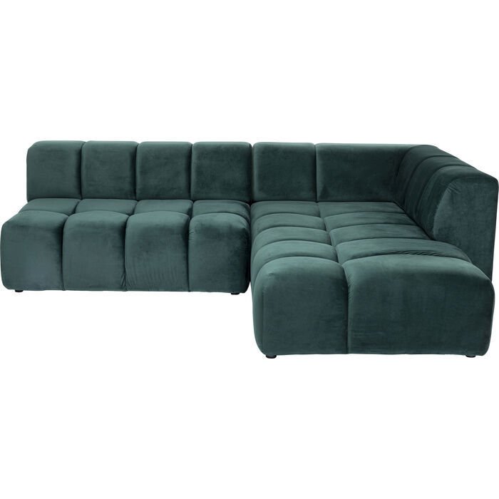 Belami Velvet Dark Green Right Köşe Kanepe