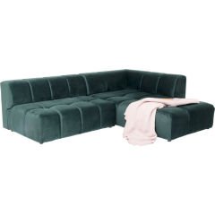 Belami Velvet Dark Green Right Köşe Kanepe