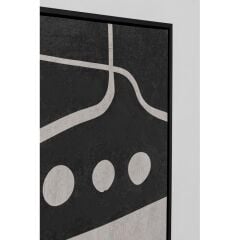 Canvas Picture Artistic Blacky 70x110c
