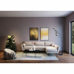 Sofa Amalfi Krem Sağ Köşe Takımı