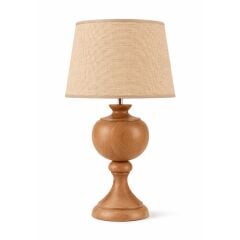 Arven Kahverengi Gövde Bej Başlık Dekoratif Abajur