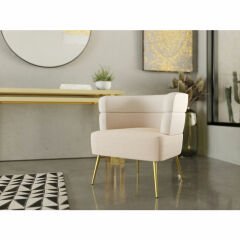 Armchair Sandwich Cream Berjer