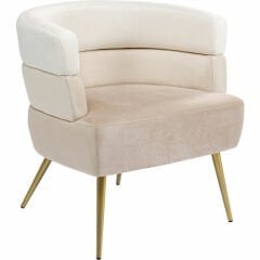 Armchair Sandwich Cream Berjer