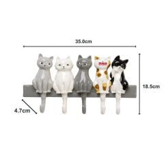 Coat Rack Singing Cats 35cm