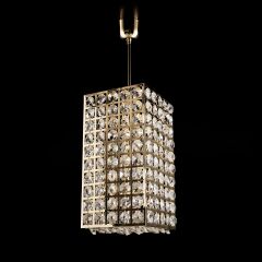 Kristal Taşlı Sarkıt Avize Gold