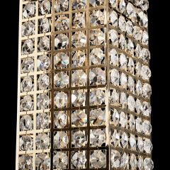 Kristal Taşlı Sarkıt Avize Gold