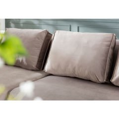 Infinity Velvet Taupe Sağ Köşe Koltuk