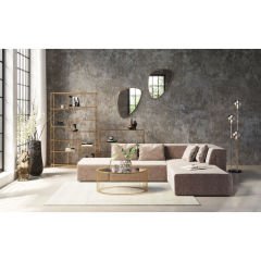 Infinity Velvet Taupe Sağ Köşe Koltuk