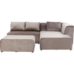 Infinity Velvet Taupe Sağ Köşe Koltuk