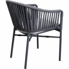 Chair with Armrest Santanyi Dark Grey Sandalye