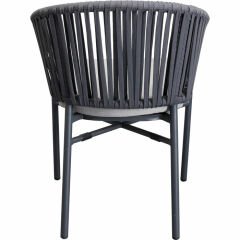 Chair with Armrest Santanyi Dark Grey Sandalye