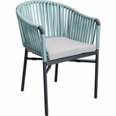 Chair with Armrest Santanyi Petrol Sandalye