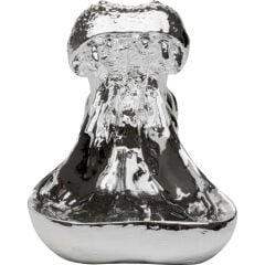 Deco Figurine Hungry Hippo 17cm Silver