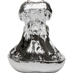 Deco Figurine Hungry Hippo 17cm Silver