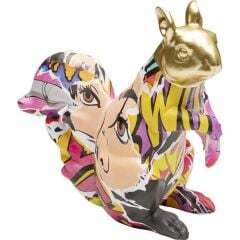 Deco Figurine Graffiti Squirrel 22cm