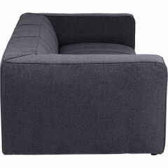 Cubetto Dark Grey Üçlü Koltuk