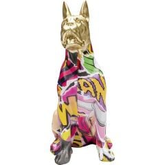 Deco Figurine Graffiti Dog 31cm